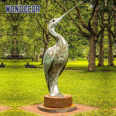 Large Size Outdoor Garden Bronze Isis Abstract Bird Statue