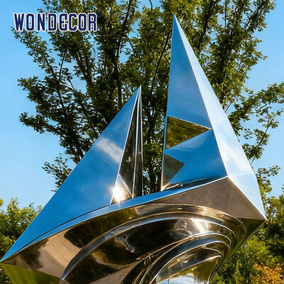 Large - Scale Modern - Style Outdoor Stainless Steel Metal Art Sculpture