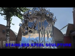 WONDERS ประติมากรรมโลหะหล่อสแตนเลส Metal Wave Sculpture 250ซม